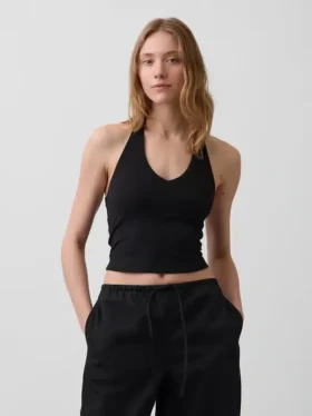 Sıkı Örgü Halter Kısa Üst