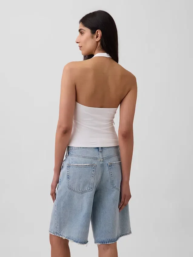 Sıkı Örgü Halter Kısa Üst