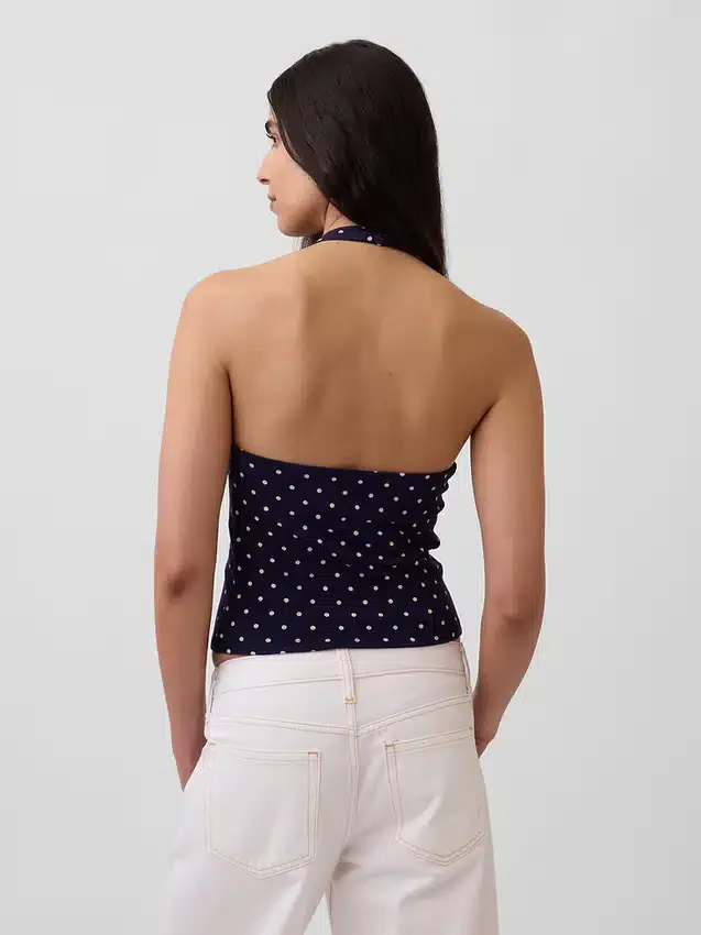 Sıkı Örgü Halter Kısa Üst
