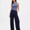 Sıkı Örgü Jersey Tekne Yaka Kısa Tank Top
