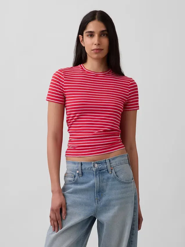 Sıkı Örgü Jersey Tişört
