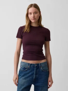 Sıkı Örgü Jersey Tişört