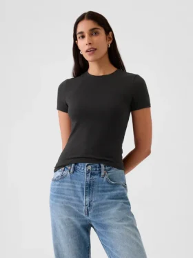 Sıkı Örgü Jersey Tişört