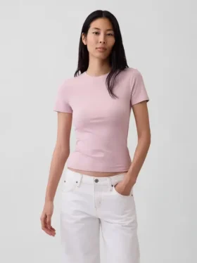 Sıkı Örgü Jersey Tişört