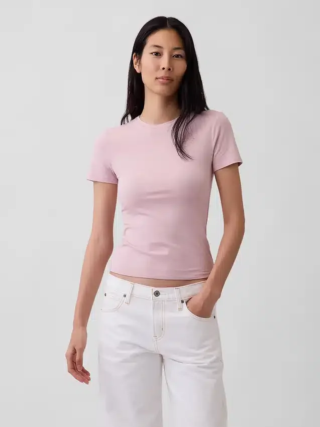 Sıkı Örgü Jersey Tişört