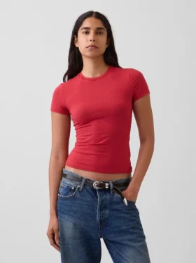 Sıkı Örgü Jersey Tişört
