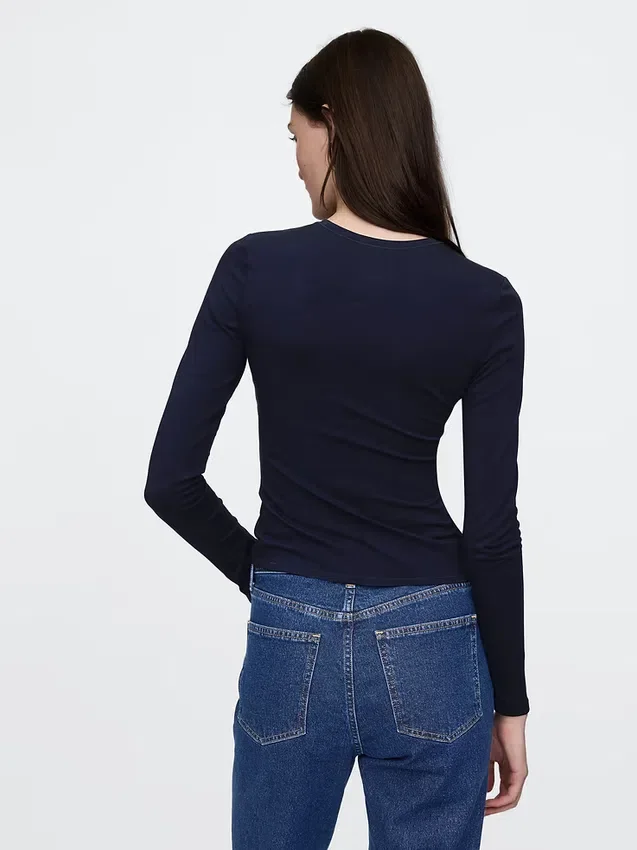 Sıkı Örgü Jersey Tişört