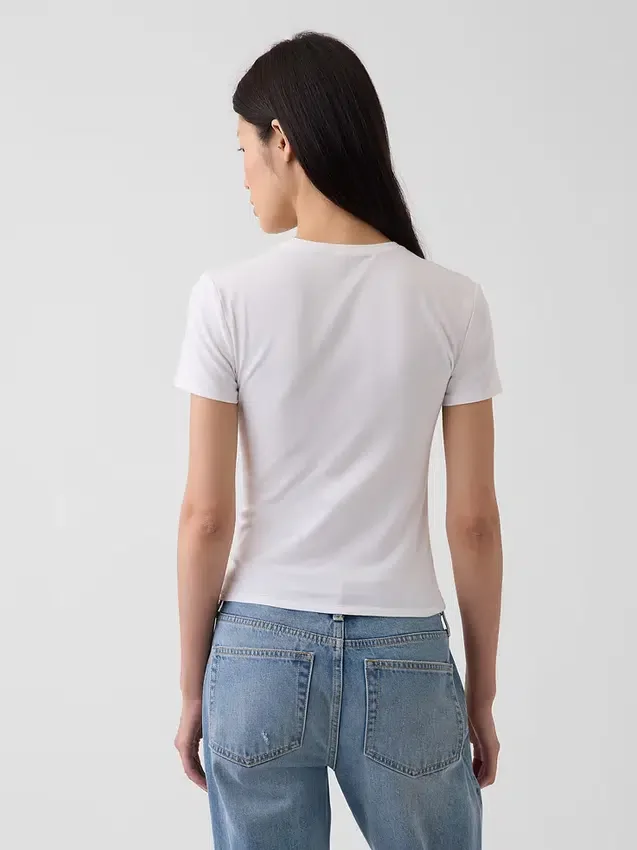 Sıkı Örgü Jersey Tişört