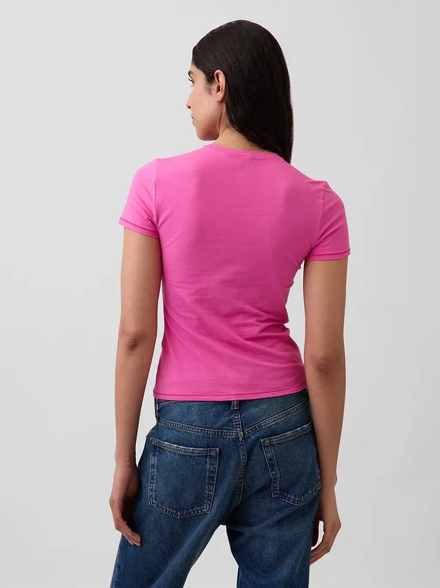 Sıkı Örgü Jersey Tişört