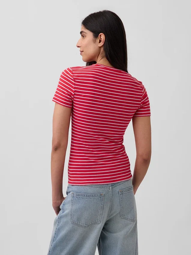 Sıkı Örgü Jersey Tişört