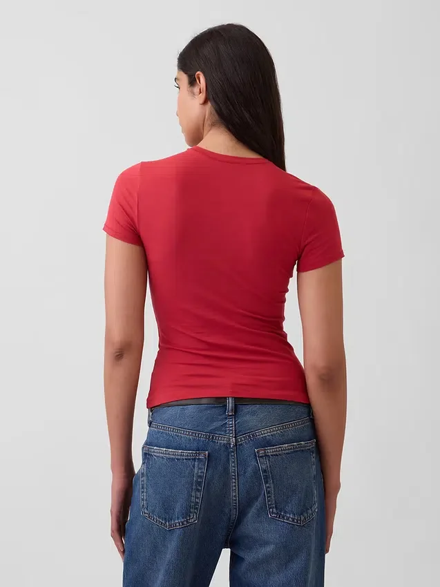 Sıkı Örgü Jersey Tişört