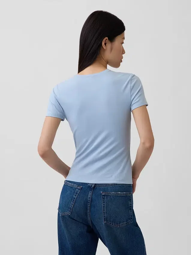 Sıkı Örgü Jersey Tişört