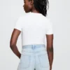 Sıkı Örgü Jersey Tişörtlü Tanga Çıtçıtlı Body