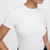 Sıkı Örgü Jersey Tişörtlü Tanga Çıtçıtlı Body