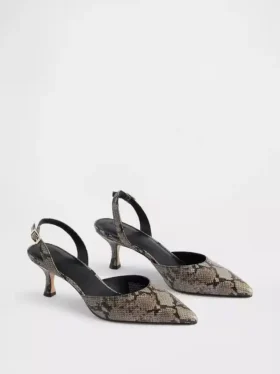 Slingback Kitten Topuklu Ayakkabılar