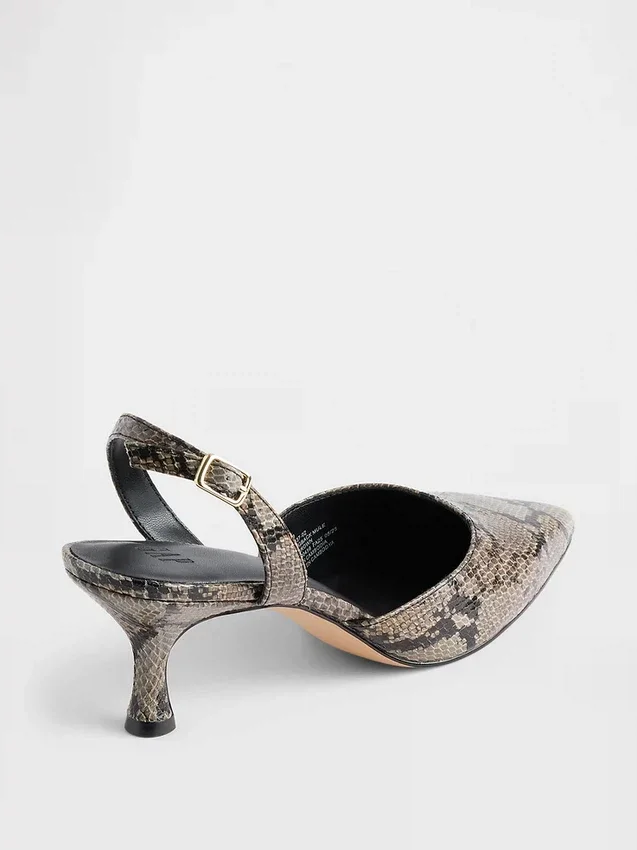 Slingback Kitten Topuklu Ayakkabılar