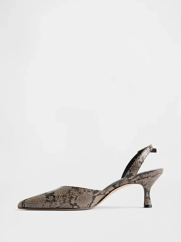 Slingback Kitten Topuklu Ayakkabılar