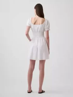 Smoklu Bel Mini Elbise