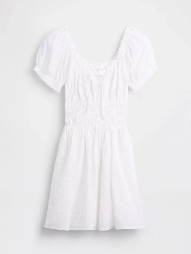 Smoklu Bel Mini Elbise