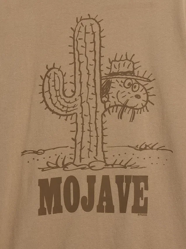 Snoopy Mojave Bol Kesim Grafik Tişört