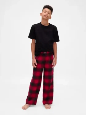 Stranger Things Çocuk Geri Dönüştürülmüş Flanel Pijama Pantolonu