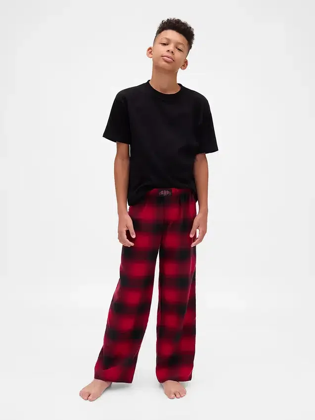Stranger Things Çocuk Geri Dönüştürülmüş Flanel Pijama Pantolonu