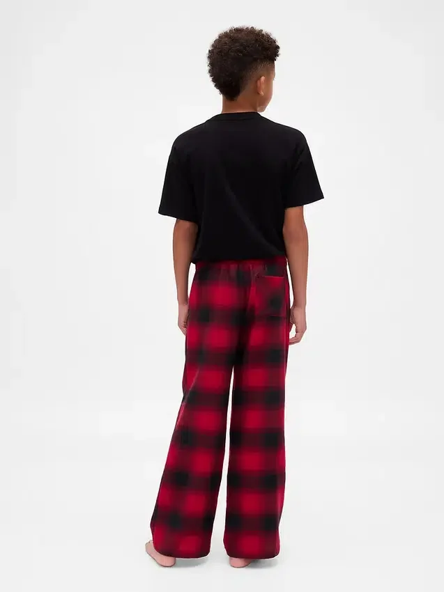 Stranger Things Çocuk Geri Dönüştürülmüş Flanel Pijama Pantolonu