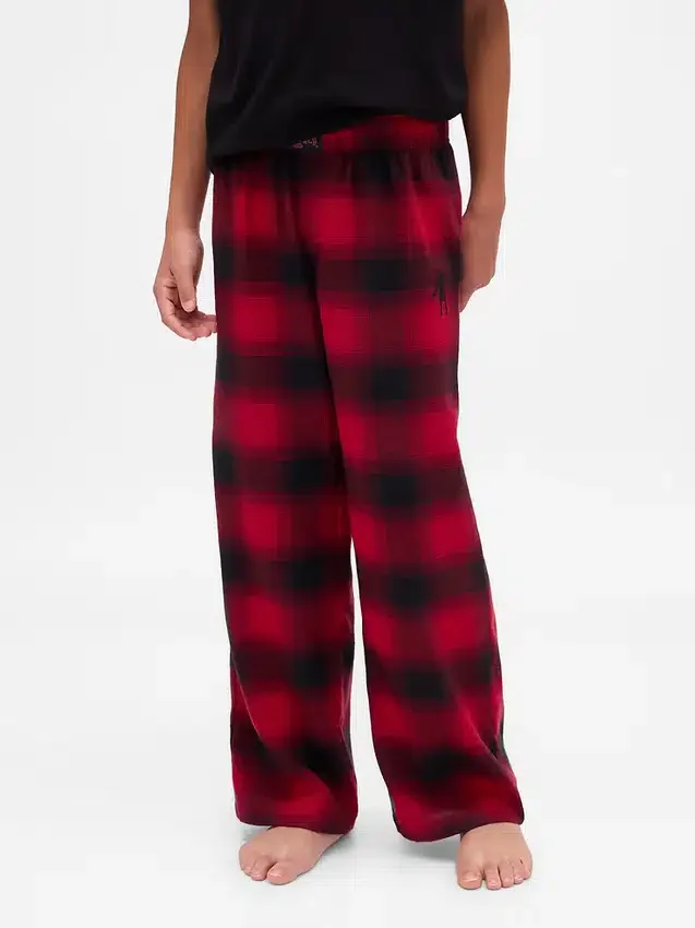 Stranger Things Çocuk Geri Dönüştürülmüş Flanel Pijama Pantolonu
