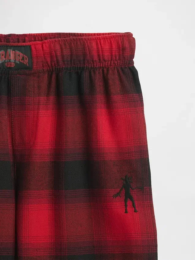 Stranger Things Çocuk Geri Dönüştürülmüş Flanel Pijama Pantolonu