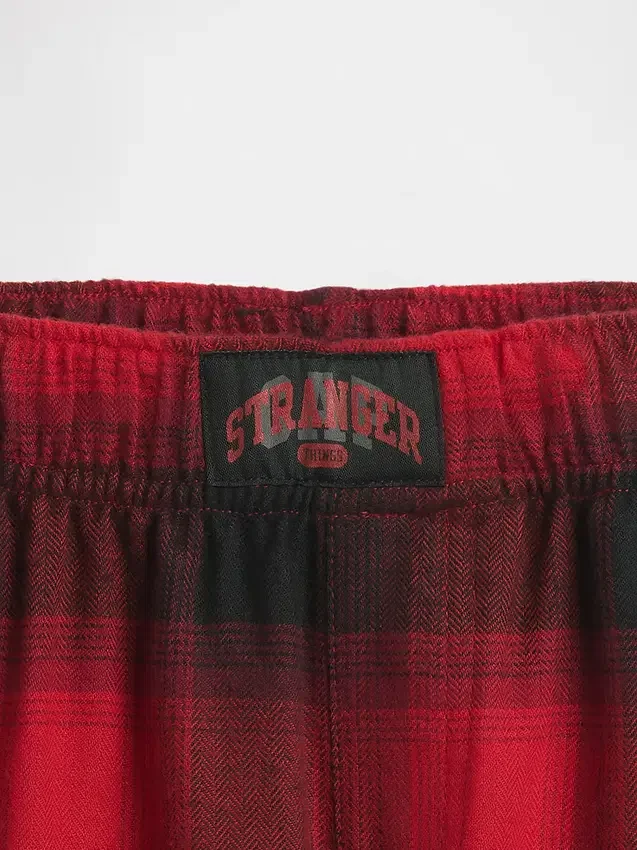 Stranger Things Çocuk Geri Dönüştürülmüş Flanel Pijama Pantolonu