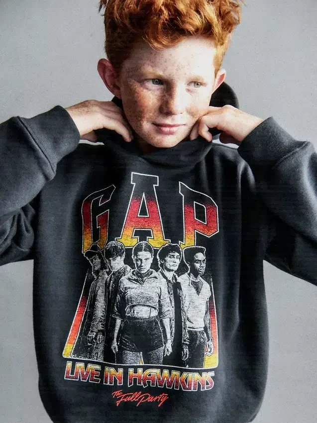 Stranger Things Çocuk Vintagesoft Grafik Kapüşonlu Sweatshirt