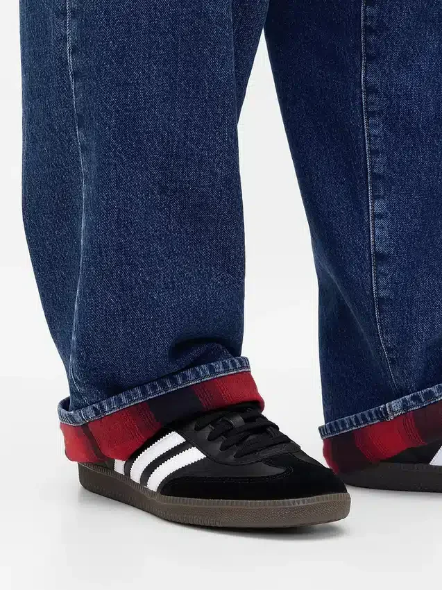 Stranger Things Yetişkinler İçin Flanel Astarlı Ekstra Bol Jean'ler