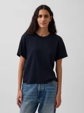 Supima® Pamuklu Bol Kesim Tişört