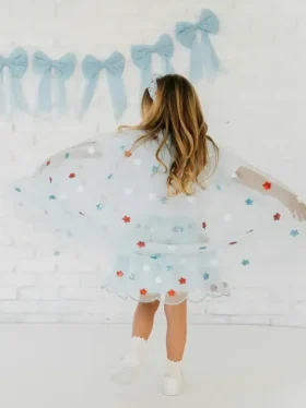 Sweet Wink Payetli Yıldızlı Pelerin