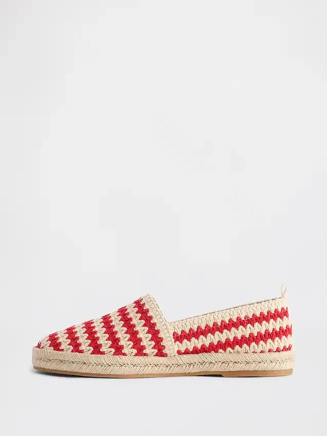 Tığ İşi Espadril Düz Ayakkabı