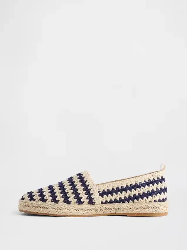Tığ İşi Espadril Düz Ayakkabı