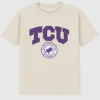 TCU Texas Christian Üniversitesi Kolej Arması Koyu Renkli Grafik Tişört