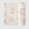 The Gilded Bird İlkbahar Toile Desenli Bambu Bebek Battaniyesi