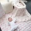 The Gilded Bird İlkbahar Toile Desenli Bambu Bebek Battaniyesi