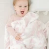 The Gilded Bird İlkbahar Toile Desenli Bambu Bebek Battaniyesi
