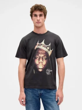 The Notorious B.I.G. Bol Kesim Grafikli Tişört