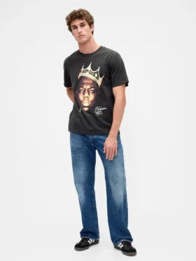 The Notorious B.I.G. Bol Kesim Grafikli Tişört