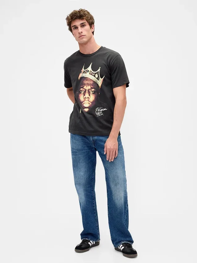 The Notorious B.I.G. Bol Kesim Grafikli Tişört