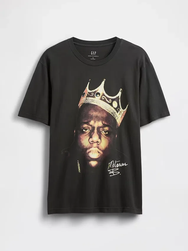 The Notorious B.I.G. Bol Kesim Grafikli Tişört