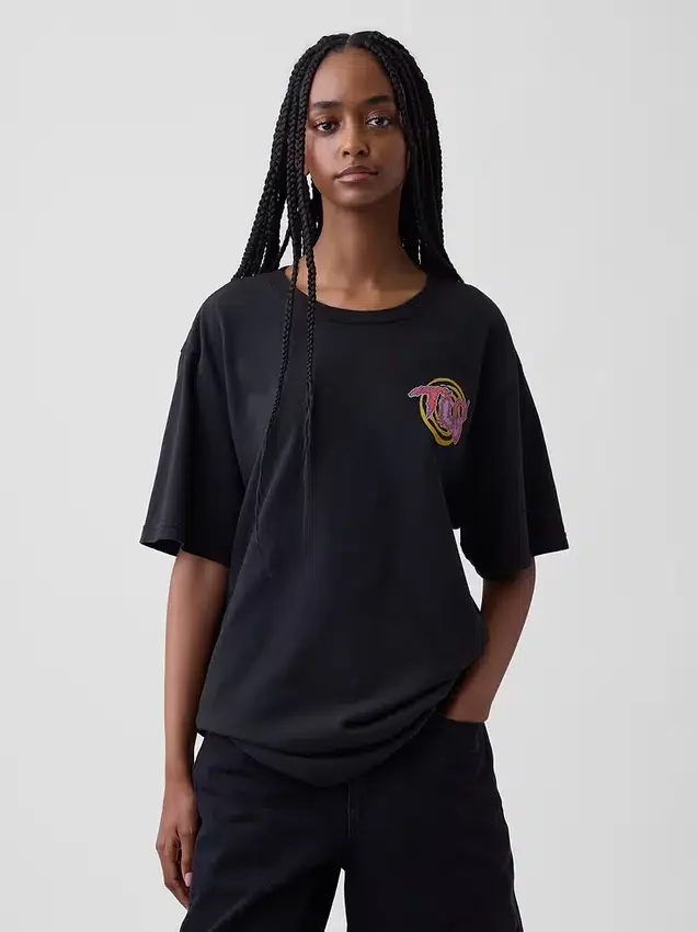 Tlc Rahat Kesim Grafikli Tişört