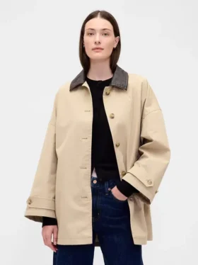 Twill Oversized Trençkot