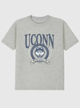 UConn Laurel Crest Grafikli Tişört