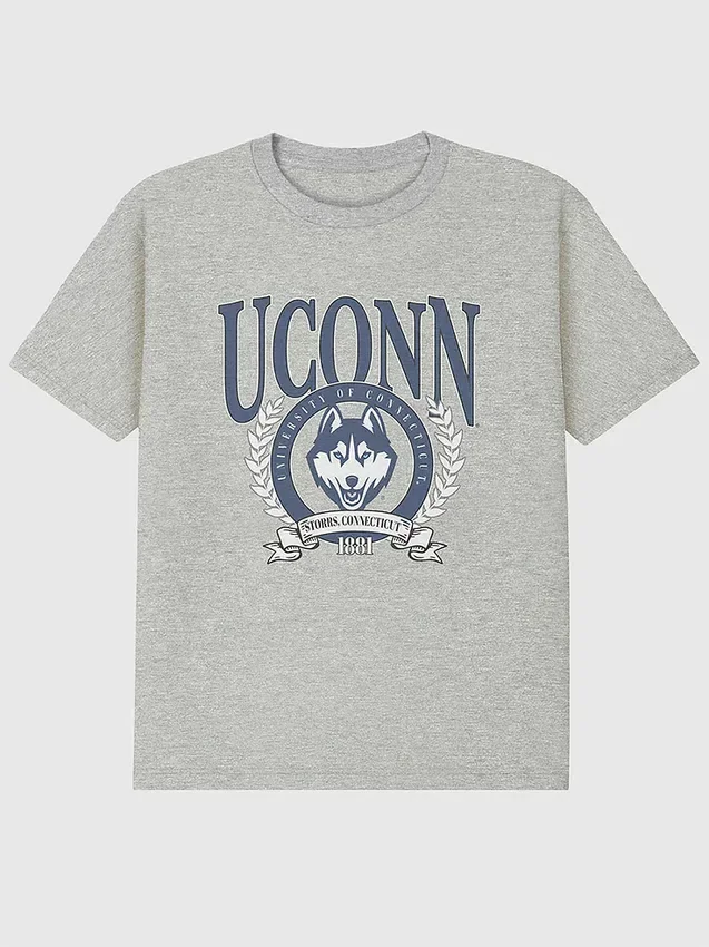UConn Laurel Crest Grafikli Tişört