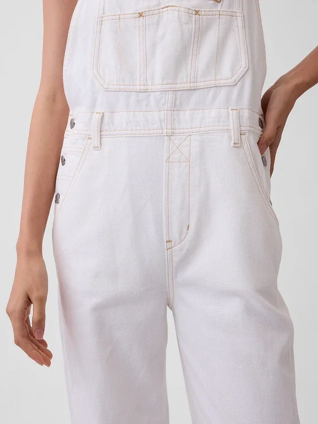 Ultra Yumuşak Denim '90'lar Tarzı Bol Tulum