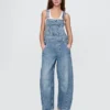 Ultra Yumuşak Denim At Nalı Tulum